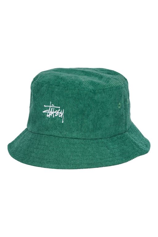 Stussy Mens Graffiti Cord Bucket Hats Green - PLHEO5732